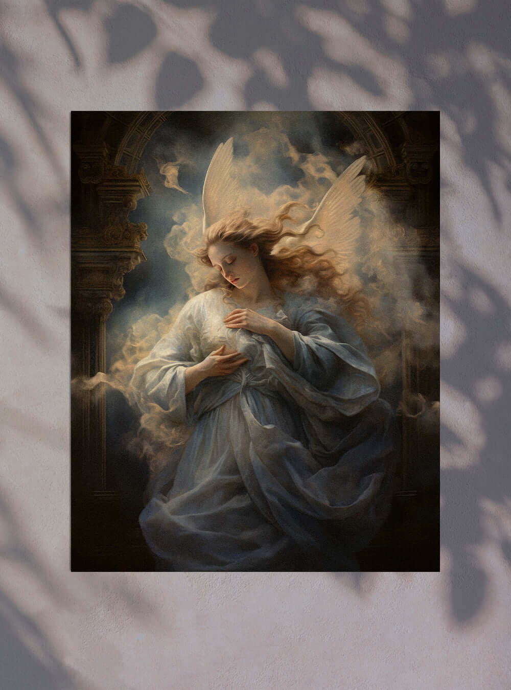 Revelation 10:6 Angelic Art - Christian Painting Poster Print