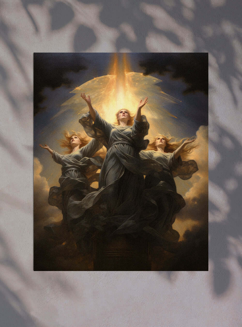 Revelation 12:11 - Angelic Embrace - Sacred Art Poster Print