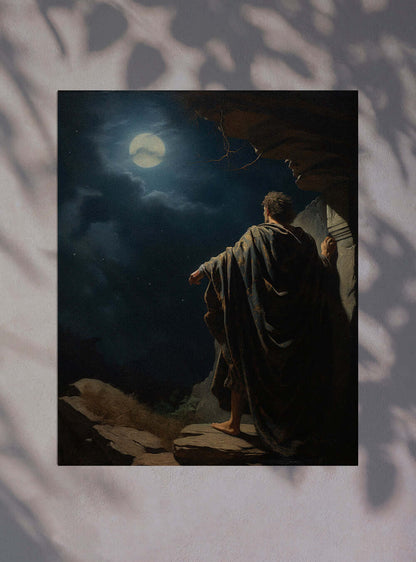 Revelation 17:14 Moonlit Contemplative Sacred Art Poster Print