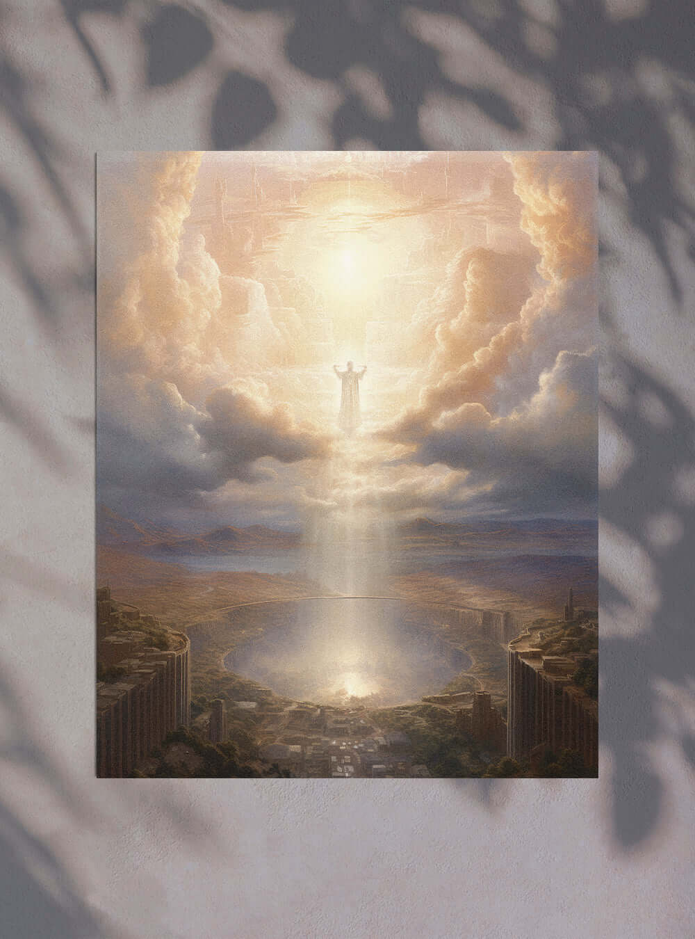 Revelation 18:4 | Angelic Sunrise | Sacred Art Poster Print