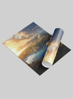 Revelation 21:23 - Majestic Sunset City - Scripture Art Poster Print