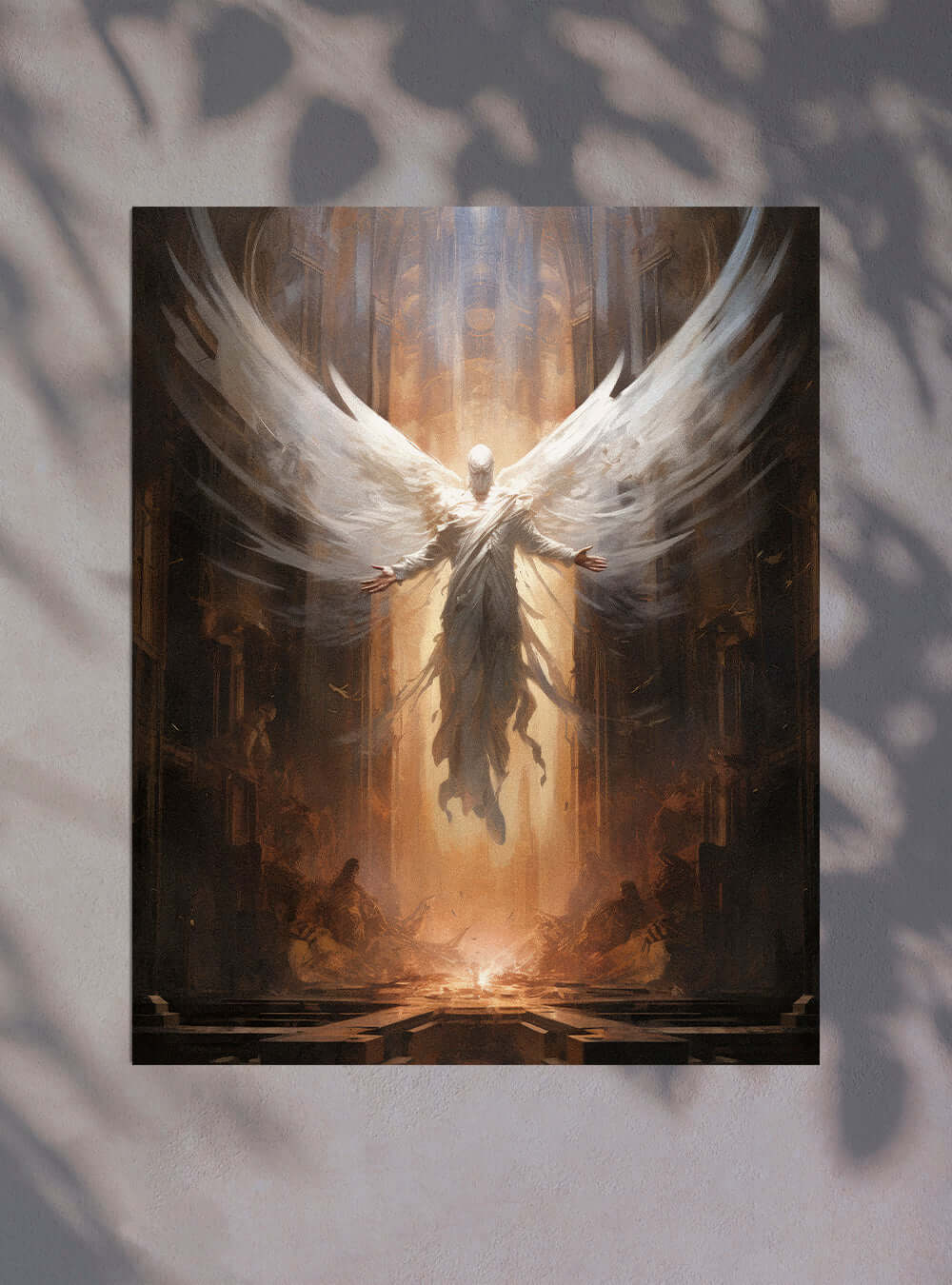 Revelation 21:4 Angelic Glory - Christian Wall Poster Print