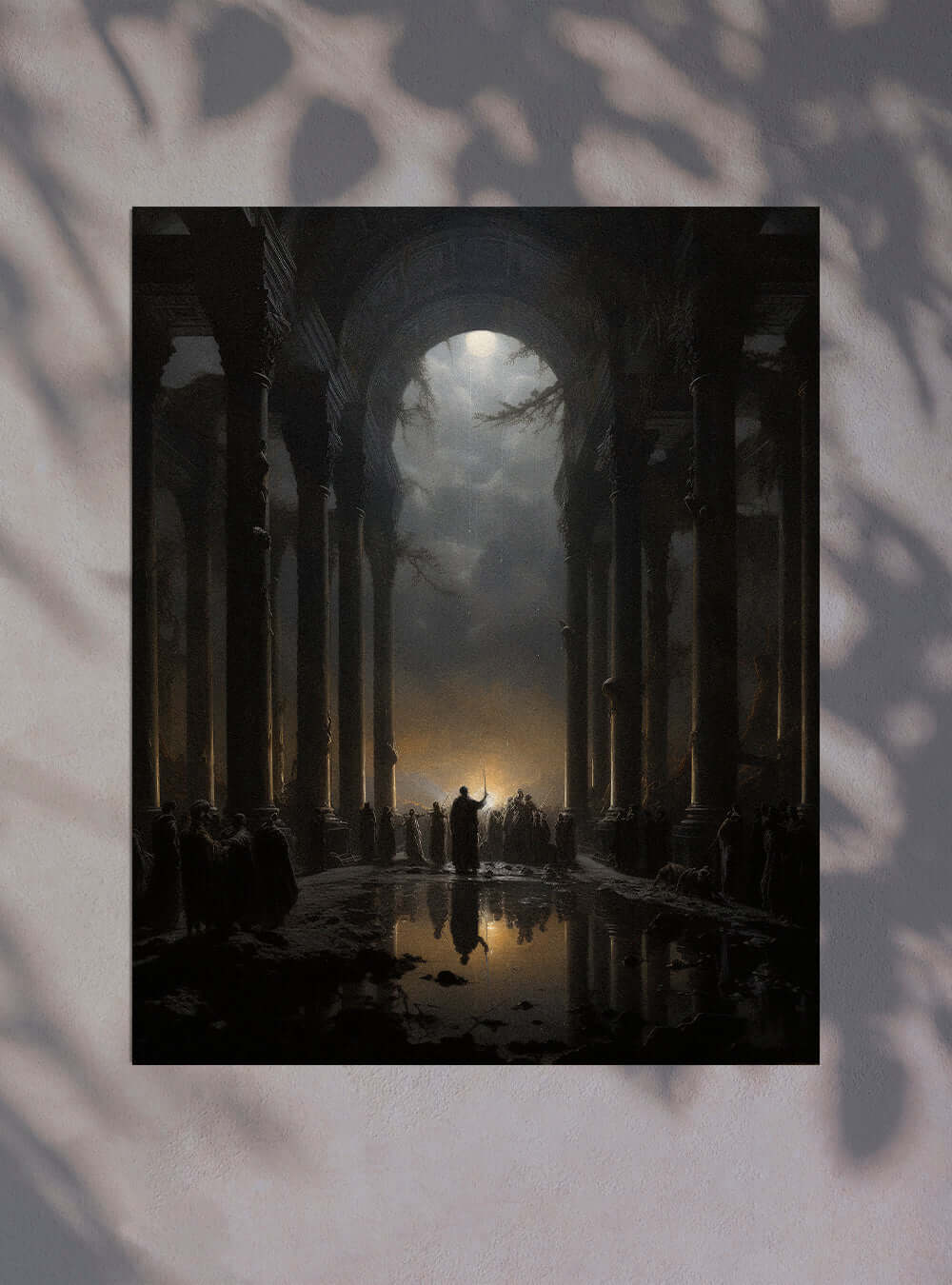 Revelation 21:6 Divine Light Temple - Sacred Art Poster Print