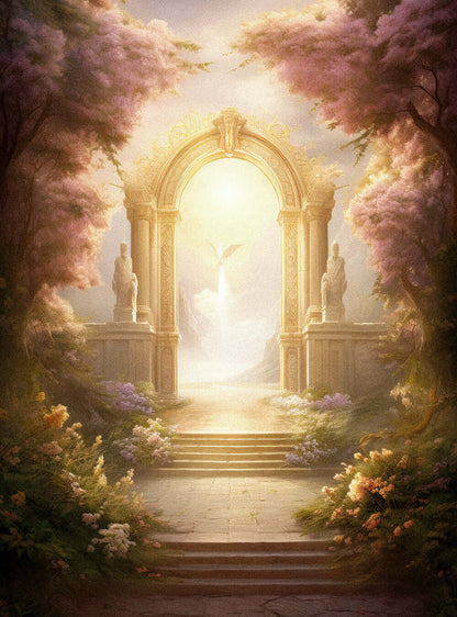 Revelation 22:14 - Gateway to Serenity Bible Art Poster Print