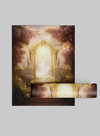 Revelation 22:14 - Gateway to Serenity Bible Art Poster Print