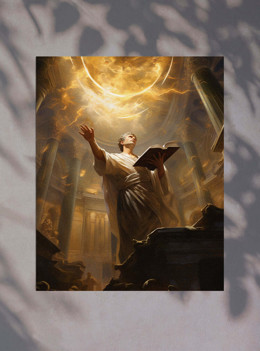 Revelation 22:18 Divine Temple Art - Christian Artwork Poster Print