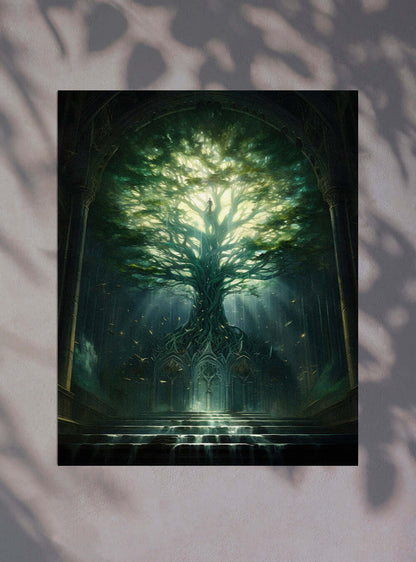 Revelation 22:21 Enigmatic Tree Christian Home Decor Poster Print