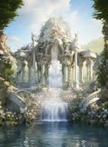 Revelation 22:5 Serene Garden Art Christian Painting Poster Print