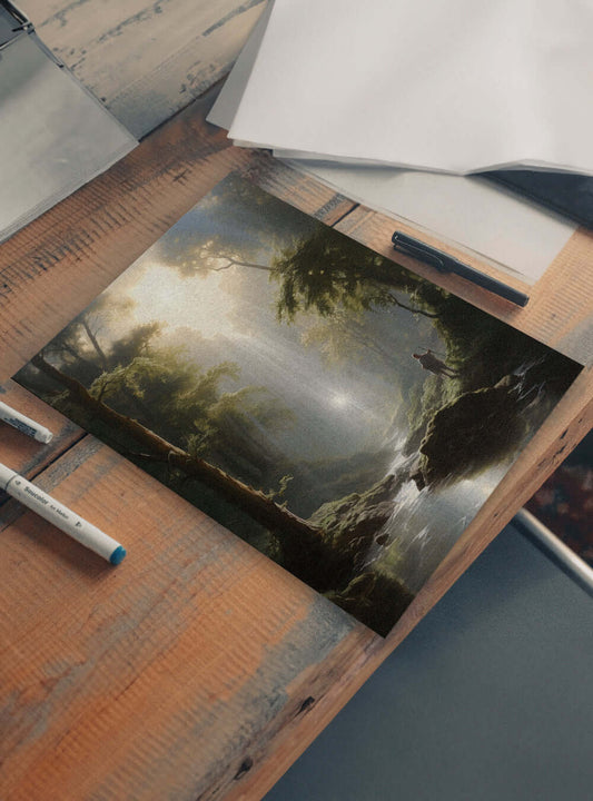 Revelation 7:17 Enigmatic Traveler Christian Wall Art Poster Print