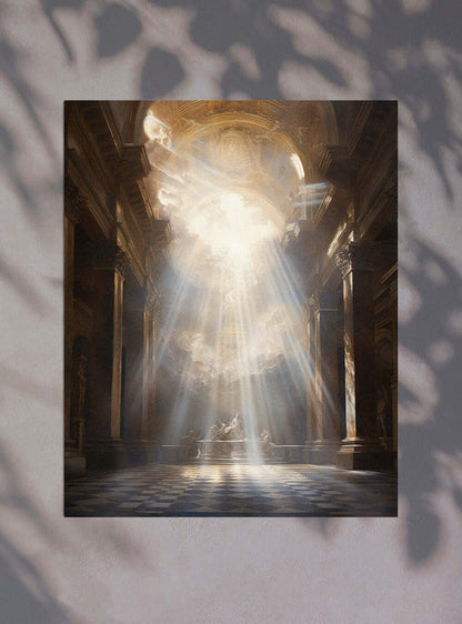 Romans 1:17 - Majestic Sunlight - Christian Art Poster Print