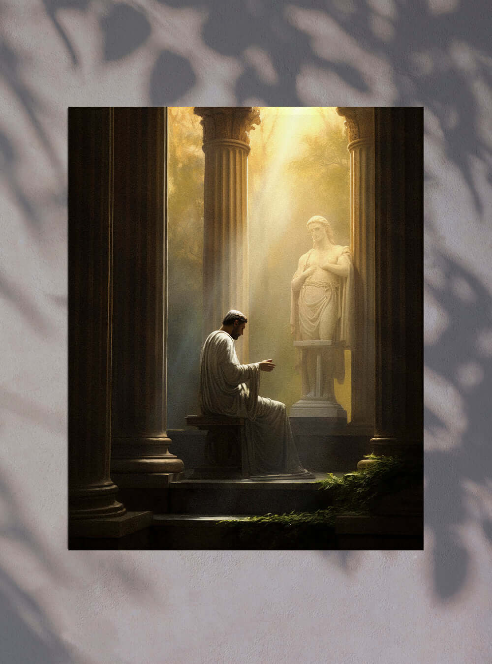 Romans 10:10 Temple Scene-Christian Artwork Poster Print