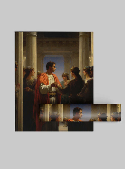 Romans 8:5 Classical Scene - Scripture Art Poster Print