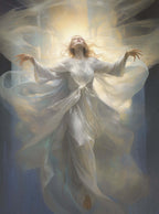 Titus 3:5 Angelic Radiance Christian Decor Poster Print