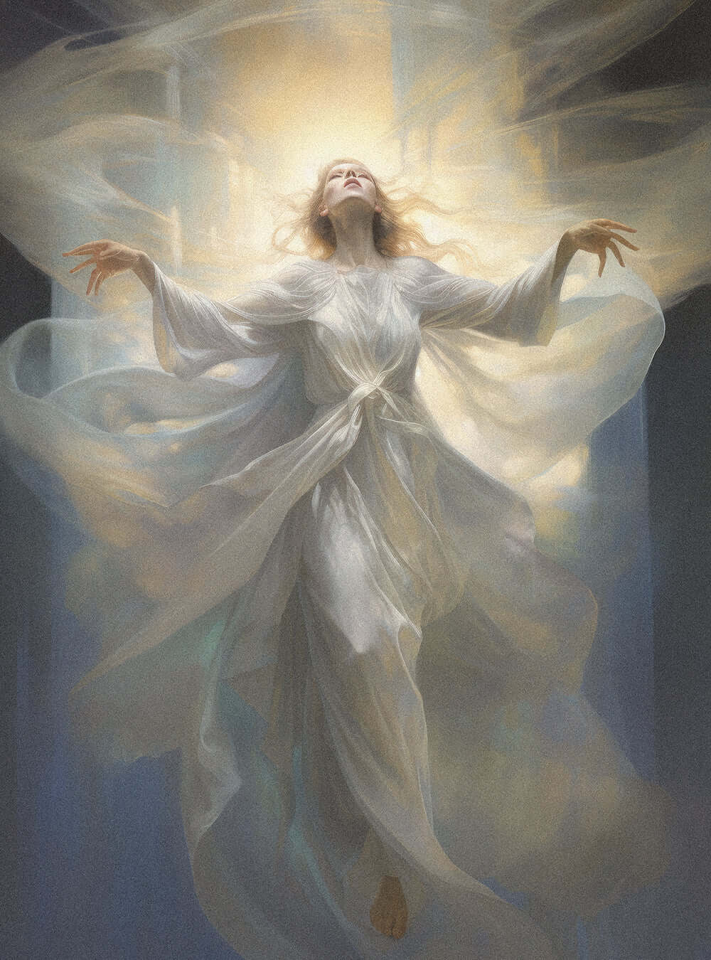 Titus 3:5 Angelic Radiance Christian Decor Poster Print