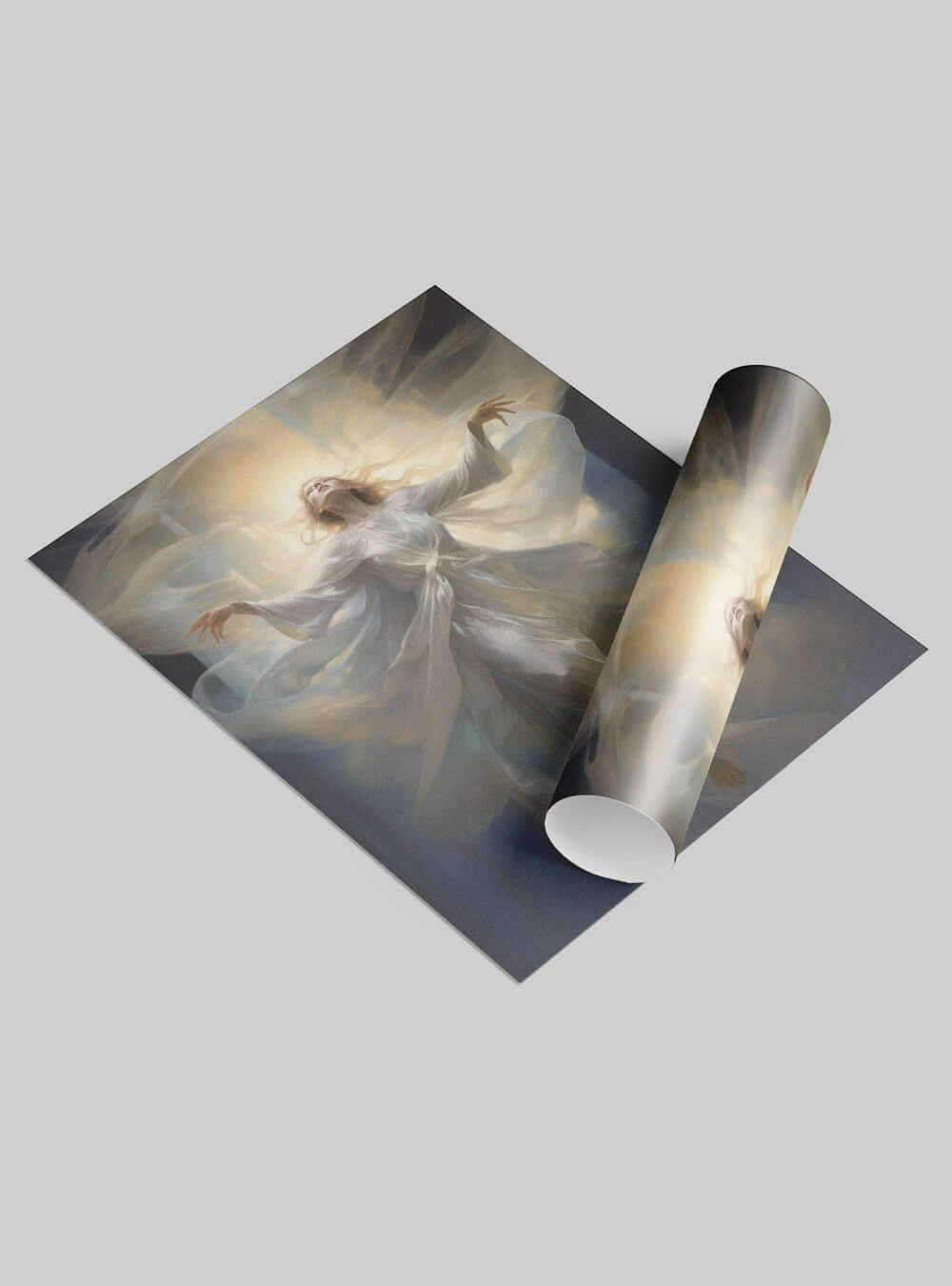 Titus 3:5 Angelic Radiance Christian Decor Poster Print